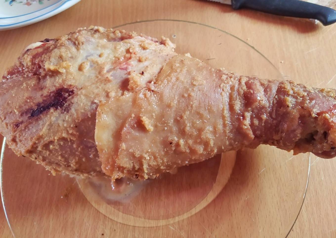 Pierna de pavo en salsa de avena