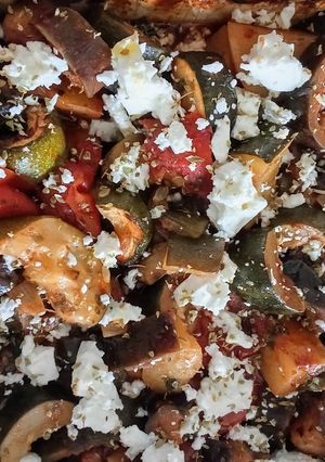 Une photo de Légumes au four touche de feta