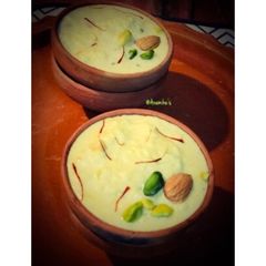 A picture of Bengali Style: Pepe’r Payesh or Raw Papaya Kheer.