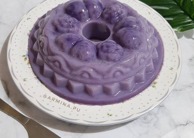 Puding Susu Ubi Ungu