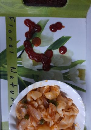 देसी स्टाइल में पास्ता मैकरॉनी (desi style me pasta macaroni recipe in Hindi) रेसिपी मुख्य फोटो