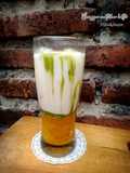 Mangga matcha latte
