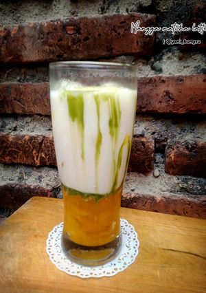 Foto resep Mangga matcha latte