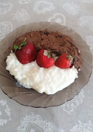 O poză a rețetei Budincă de orez cu lapte.