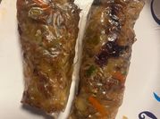 A picture of air fryer spring rolls