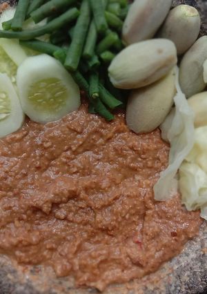 Foto resep Lalapan sambal kacang