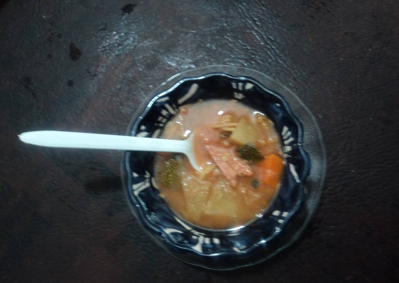 Sopa de milanesa de pollo las Correa del Mentidero. Jalisco México