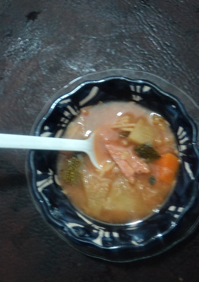 Una foto de Sopa de milanesa de pollo las Correa del Mentidero. Jalisco México