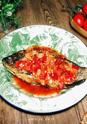 Foto resep Pecak ikan nila khas betawi