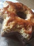 Torta imposible o chocoflan en hornalla a baño María