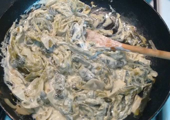 Rajas poblanas con crema. ॐ Receta de María Carmen - Cookpad