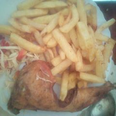 A picture of Chips chicken#localfoodcontest_kakamega.