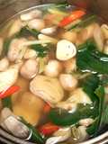Clear Tom Yum Soup with Straw Mushrooms (Vegetarian)
