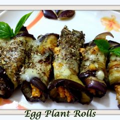 A picture of Eggplant Rolls or Involtini di melanzane.