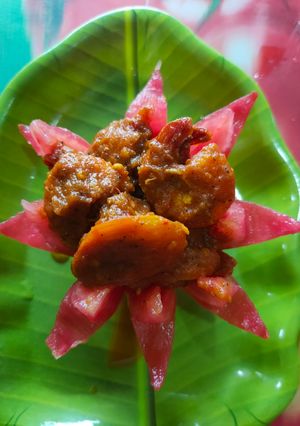 টমেটো পোড়া দিয়ে চিংড়ি গড়গড়া(tomato pora diye chingri gargara recipe in Bengali) রেসিপির প্রধান ছবি