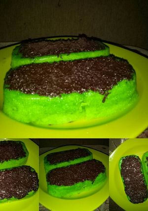 Foto resep Bolu kukus pandan coklat