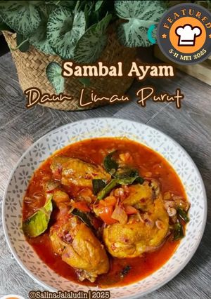 Gambar Sambal Ayam Daun Limau Purut