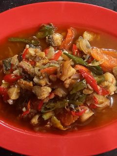 Foto resep Asam Manis Ikan Asin Telang