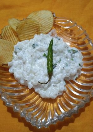 A picture of Sago raita.