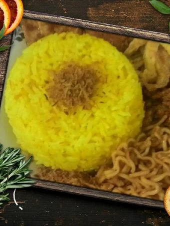 Langkah Gampang Membikin Resep  Nasi Kuning Praktis (Rice Cooker) yang Enak, Lezat Sekali
