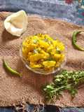 Raw papaya besan Curry in 10 minutes (kacha papaya no lot vado sambharo)