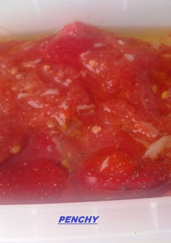Una foto de Asadillo manchego (pimientos, tomates y ajos)