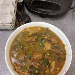 A picture of Oha soup.