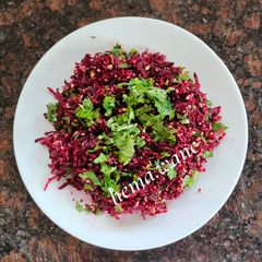 A picture of Beet Root Raita.