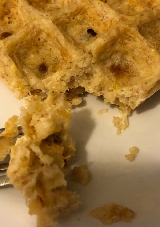 Una foto de Waffle fit de naranja miel y canela