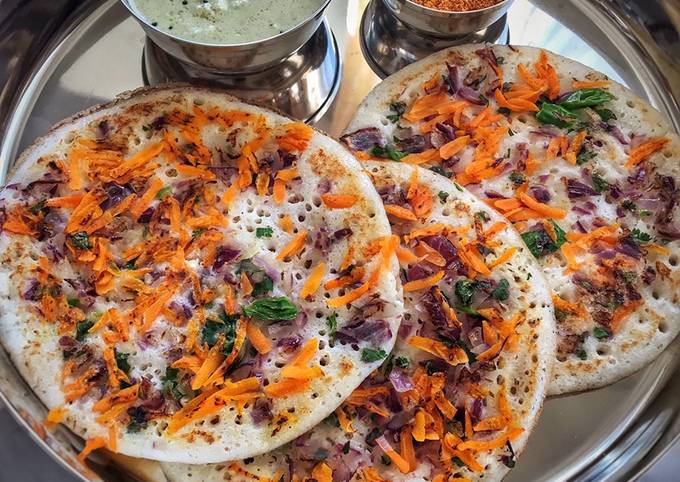 Steps to Make Speedy Vegetable Uthappam