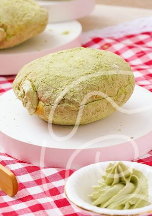 Foto resep Pumpkin Matcha Cream Donut