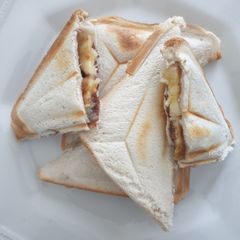 A picture of Nutella banana jaffle.