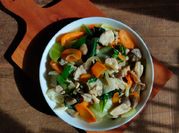 Gambar tumis ayam jamur merang