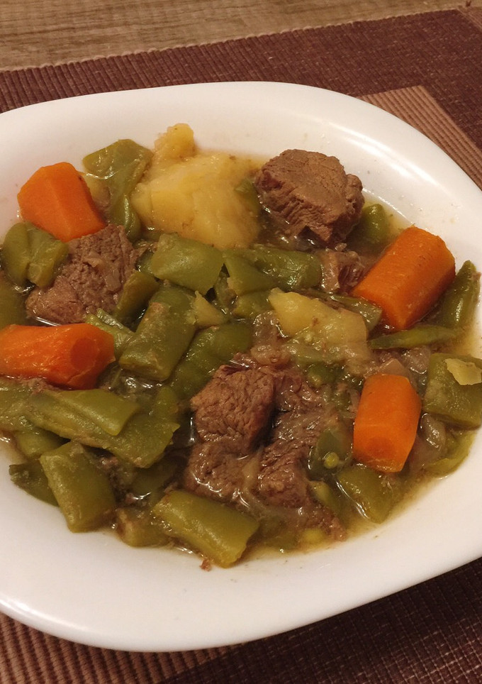 Una foto de Menestra de verduritas con carne!!