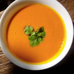 A picture of Pumpkin Soup.