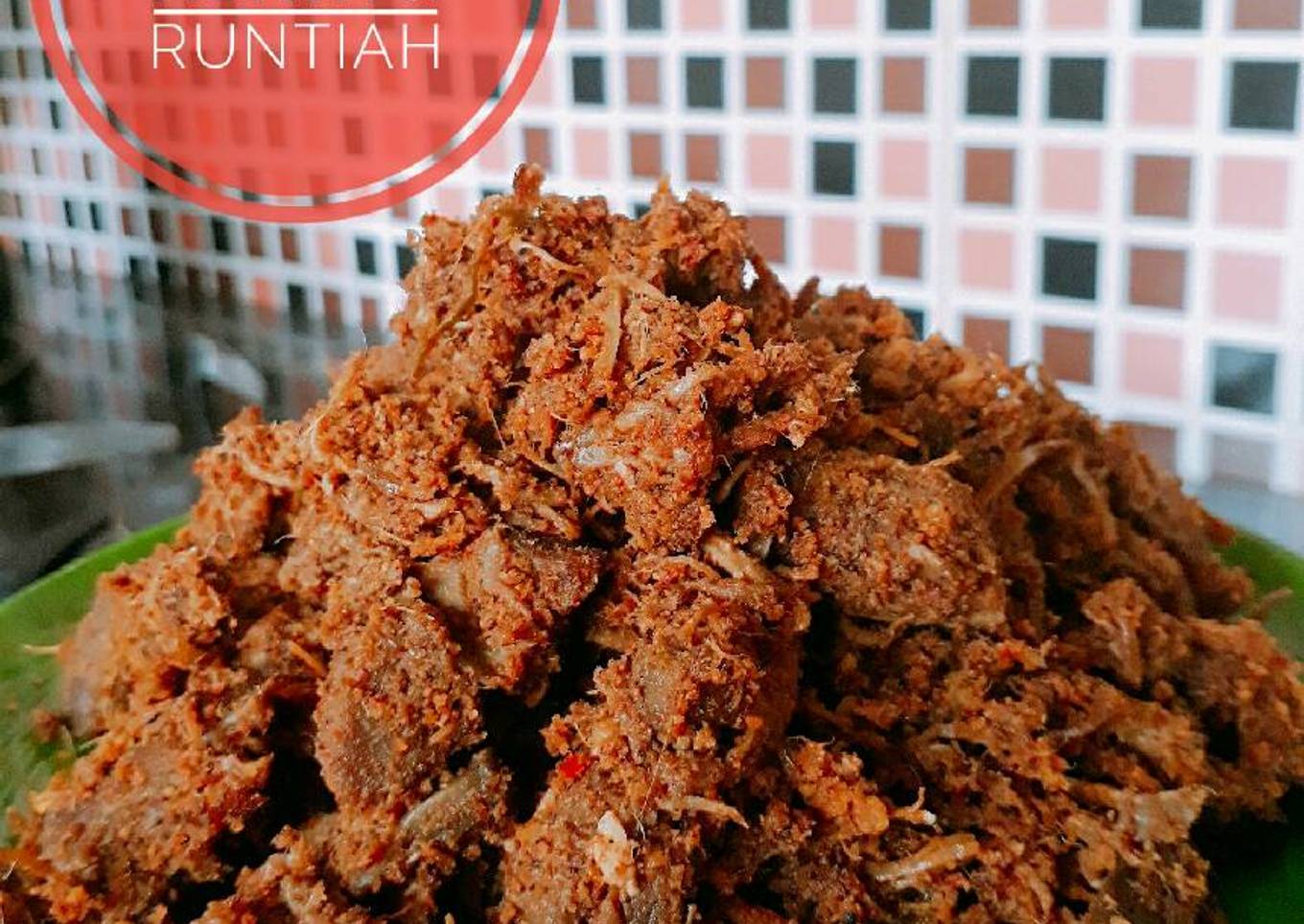 Rendang Kering Runtiah (Rendang Suwir)