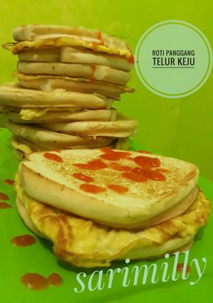 Foto resep Roti Panggang Telur Keju