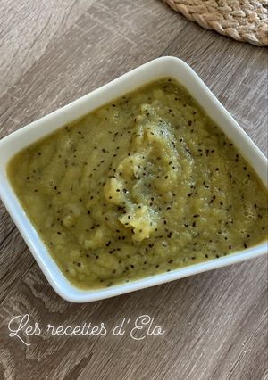 Une photo de Compote kiwis pomme et vanille au Thermomix