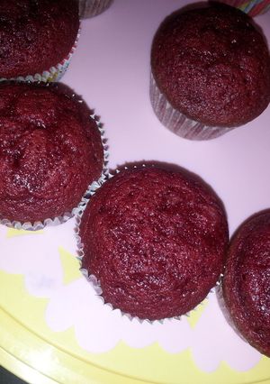 صورة لوصفة ريد فيلفيت Red Velvet Cupcake 🧁