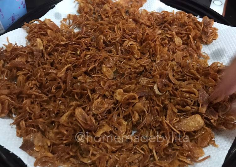 Bawang merah goreng super crispy dan nagih ???????? #homemadebylita