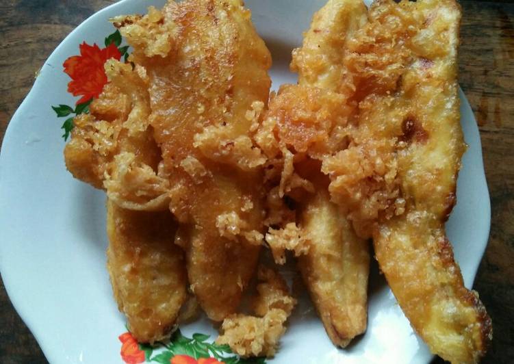 Pisang goreng mentega crunchy