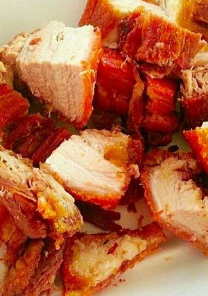 Una foto de Chicharrón crujiente!