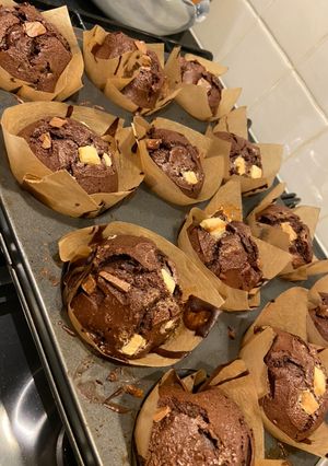 A picture of Double Chocolate Chip Muffins.