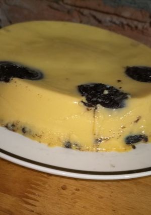 Una foto de Flan con galletitas oreos 🤤