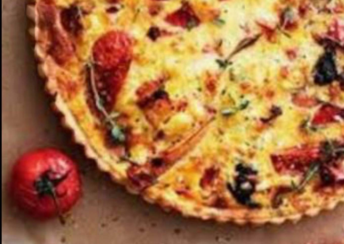 Quiche provençale au poulet