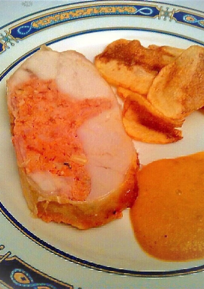 Una foto de Pollo relleno al horno
