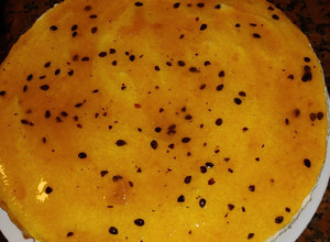 Una foto de Cheesecake de maracuyá