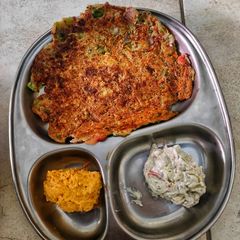 A picture of Protein rich mix veg lobia chilla.
