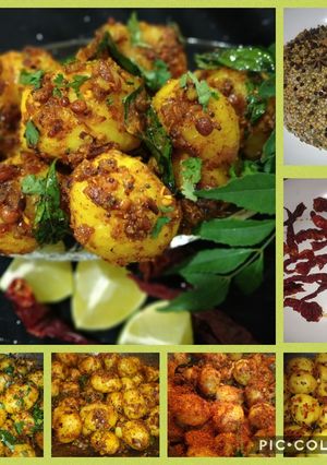 A picture of Chettinad Potato Roast.