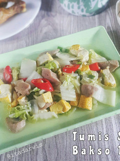 Foto resep Tumis Sawi Bakso Tahu